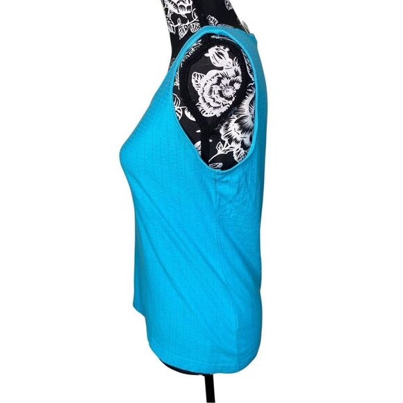 Flawed Erika Wide Strap Tank Top Everyday Casual Summer Workout Textured Work - Picture 3 of 11